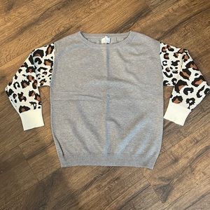 The Hanger Clothing Company Leopard Print Sweater